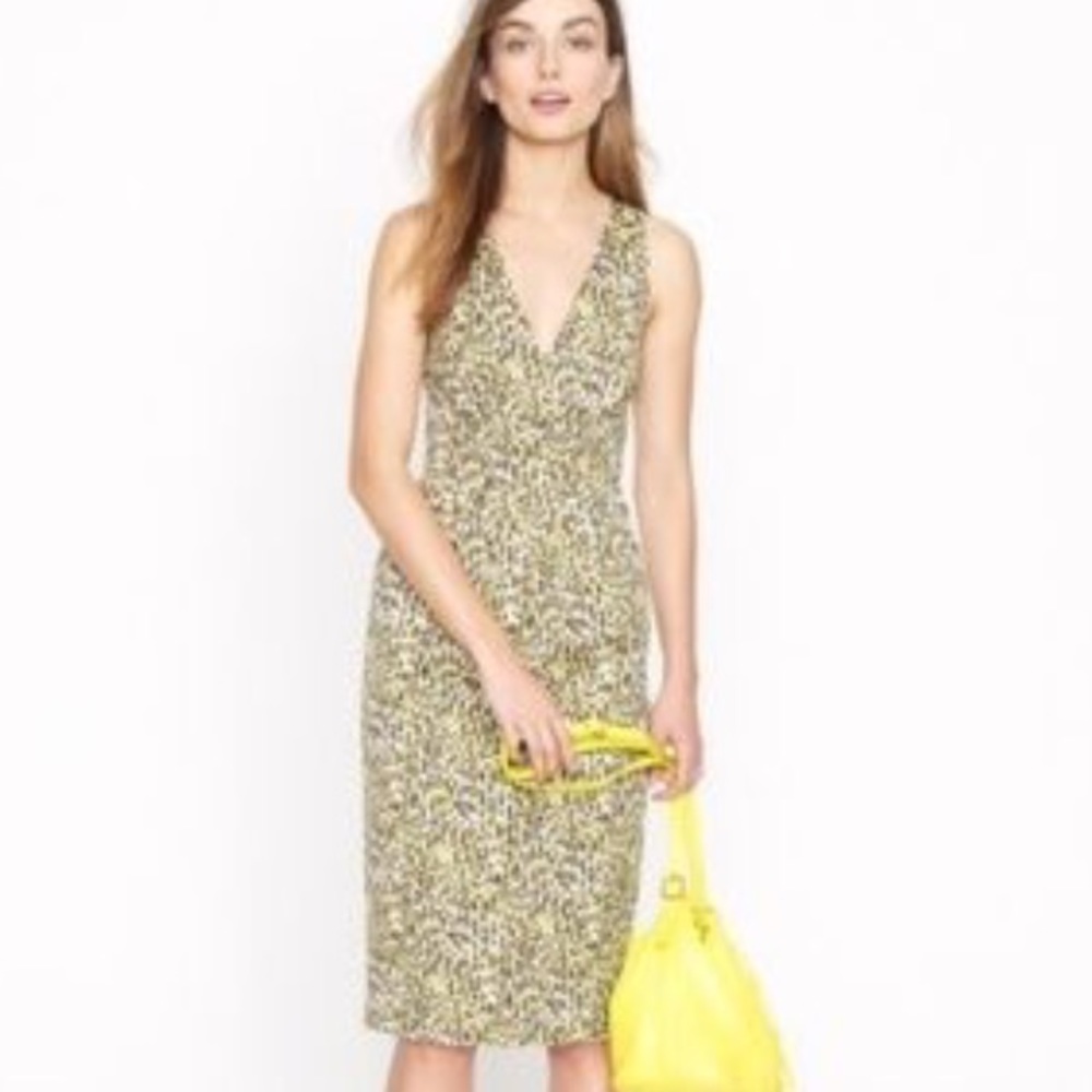 J Crew Leopard Sheath Dress